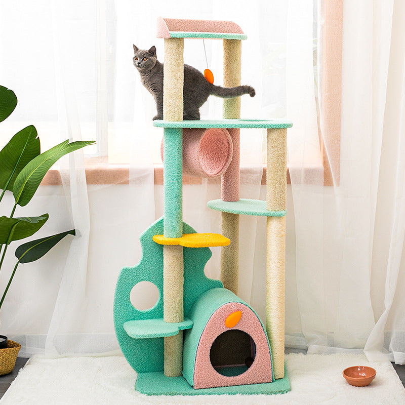 Pet Large Scratching Post With Play Accessories