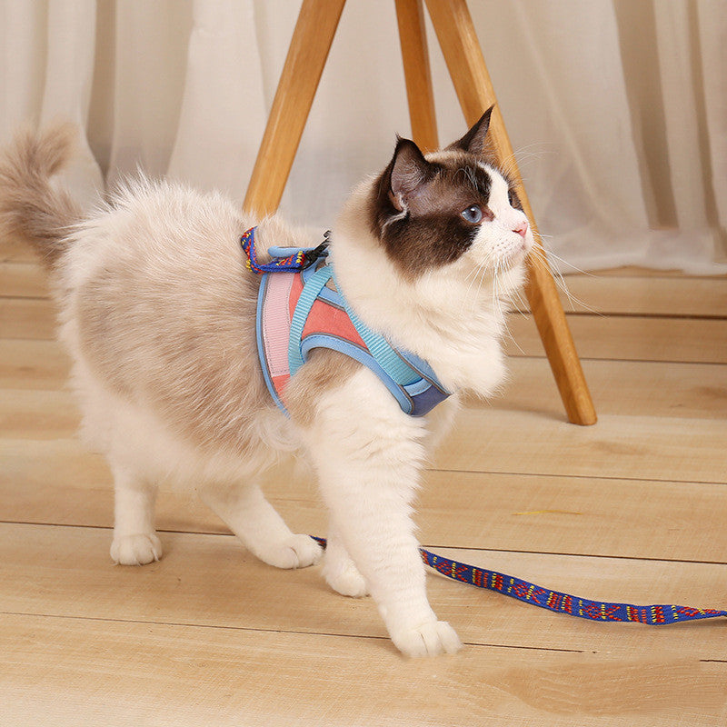 Pet Anti-Escape Reflective Harness Leash Set