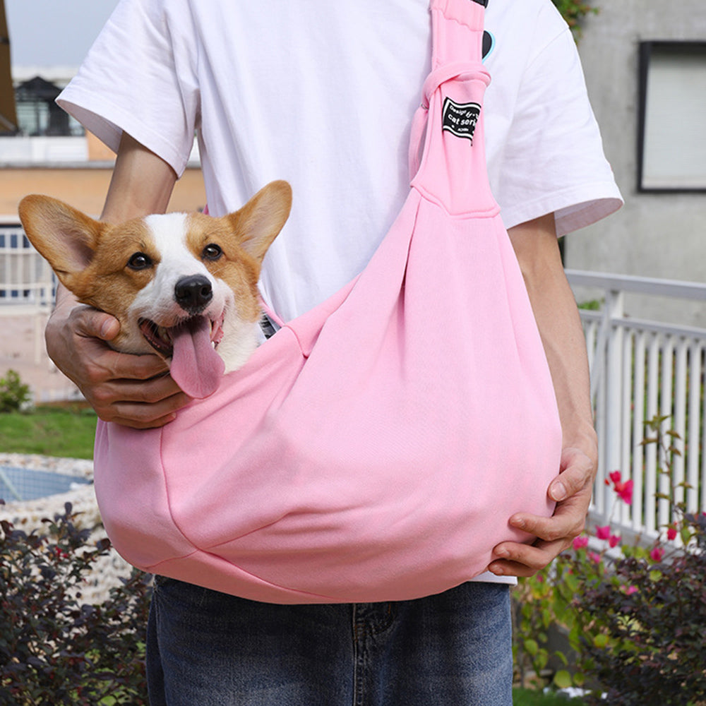 Portable Pet Carrier Shoulder Crossbody Travel Bag Cotton Comfort Tote
