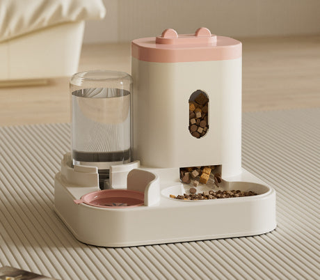 Pet Automatic Feeding And Water Dispenser Bowl System