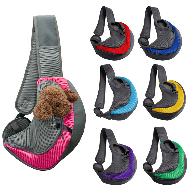 Pet Outdoor Mesh Travel Shoulder Carrier Bag Portable Sling Tote