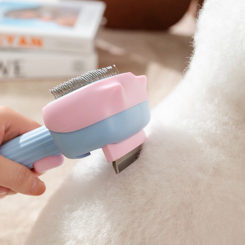 Pet Deshedding And Dematting Grooming Brush For Hair Control