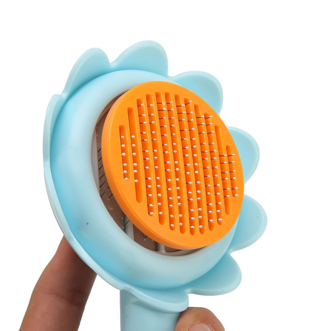 Pet Self Cleaning Flower Shape Grooming Brush Hair Shedding Tool