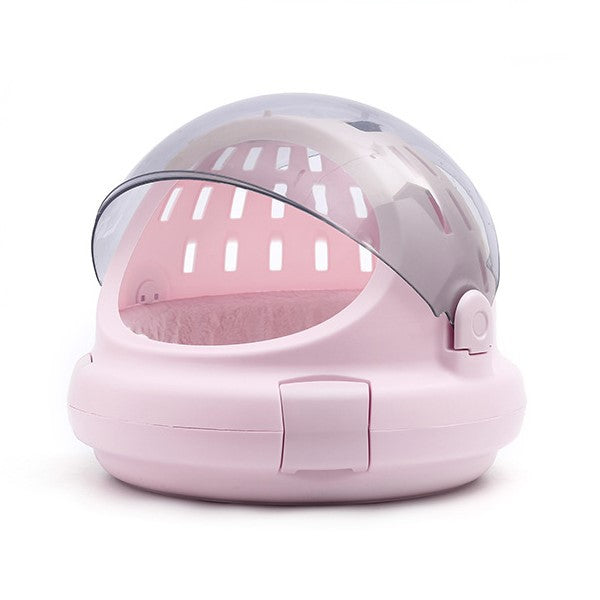 Pet Carrier Capsule Panoramic View Cushioned Travel Bag