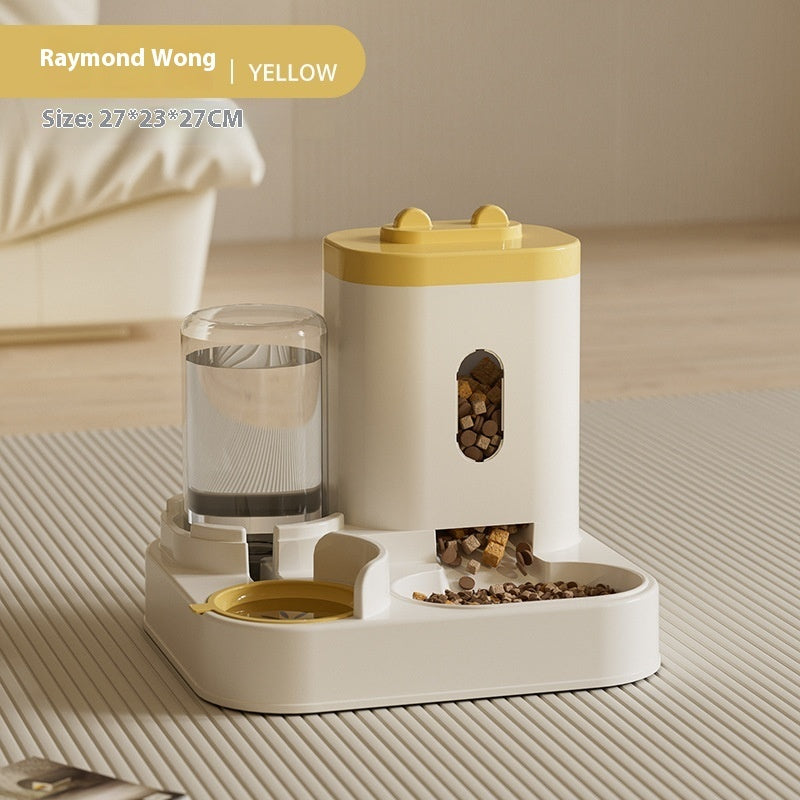 Pet Automatic Feeding And Water Dispenser Bowl System
