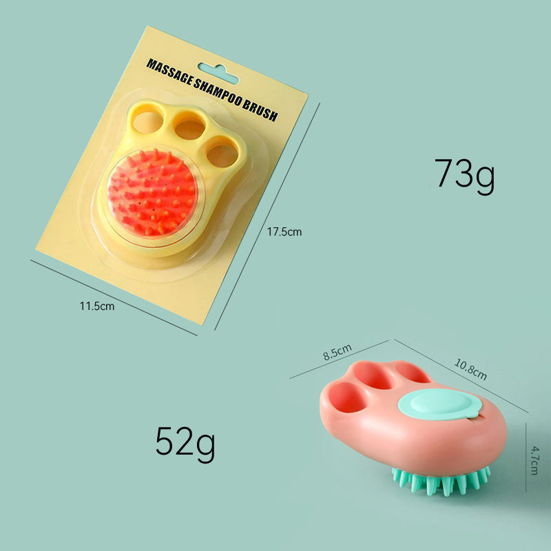 Pet Bath Massage Brush Claw Cleaning Grooming Tool