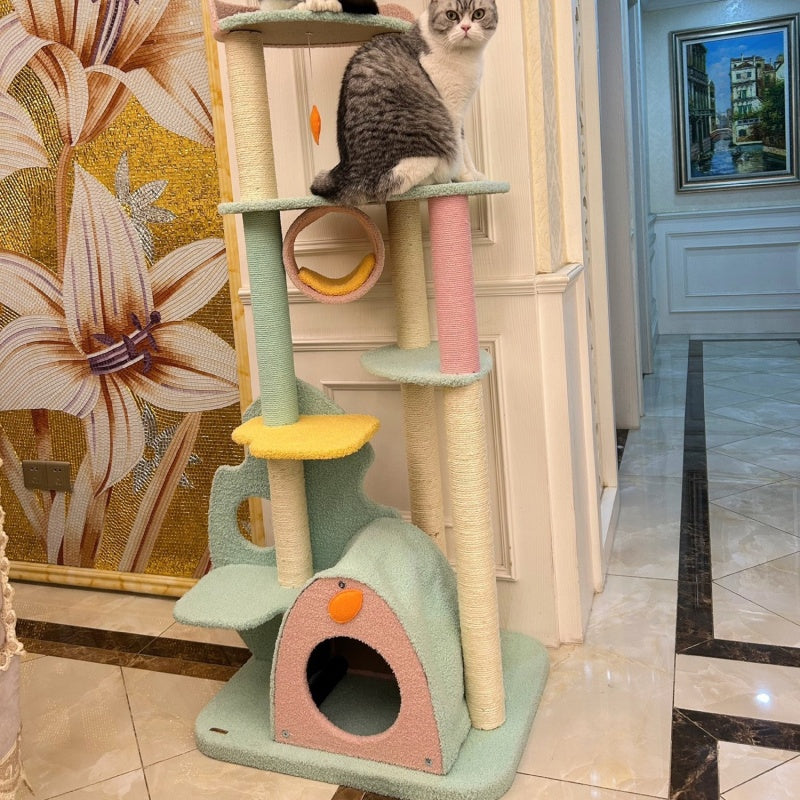Pet Large Scratching Post With Play Accessories