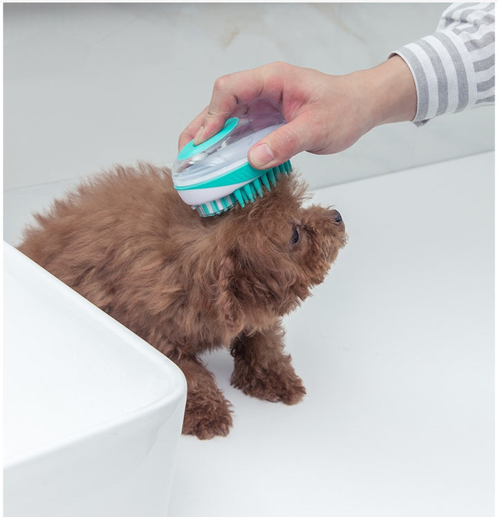 Pet Bath Massage Brush Gentle Cleaning Grooming Tool