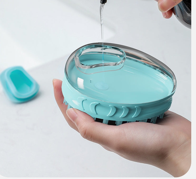Pet Bath Massage Brush Gentle Rub Grooming Tool