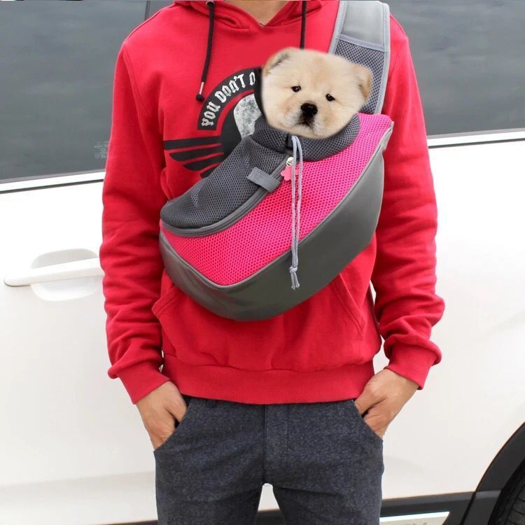 Pet Outdoor Mesh Travel Shoulder Carrier Bag Portable Sling Tote