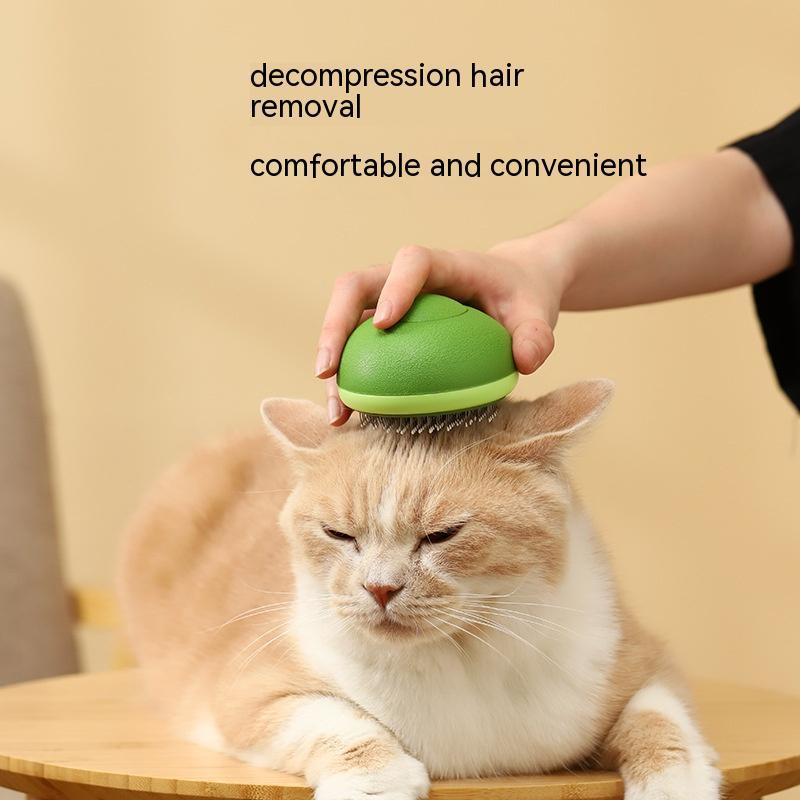 Pet Avocado Shape Hair Removal Grooming Brush Cleaning Tool