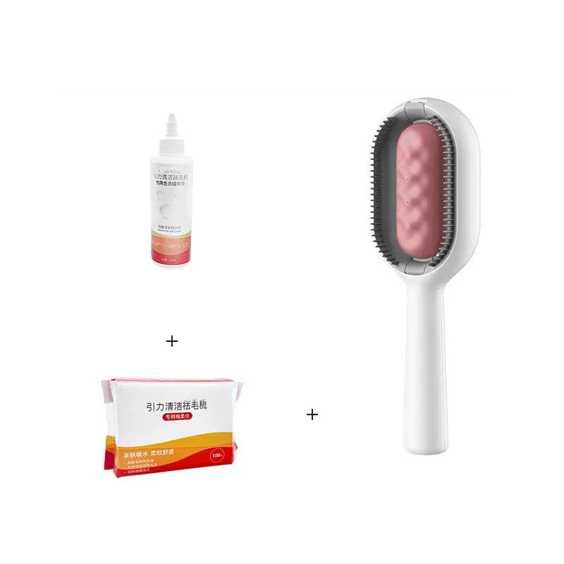 Pet Dematting Grooming Brush Hair Removal Cleaning Tool With Tank