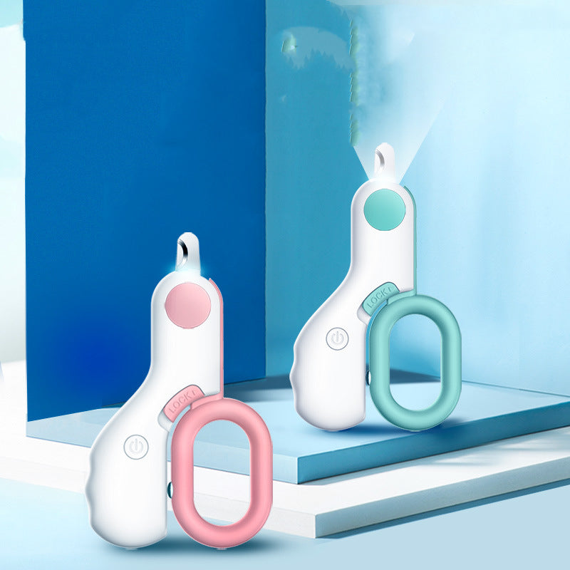 Pet LED Illuminated Mini Nail Trimmer ABS Grooming Tool