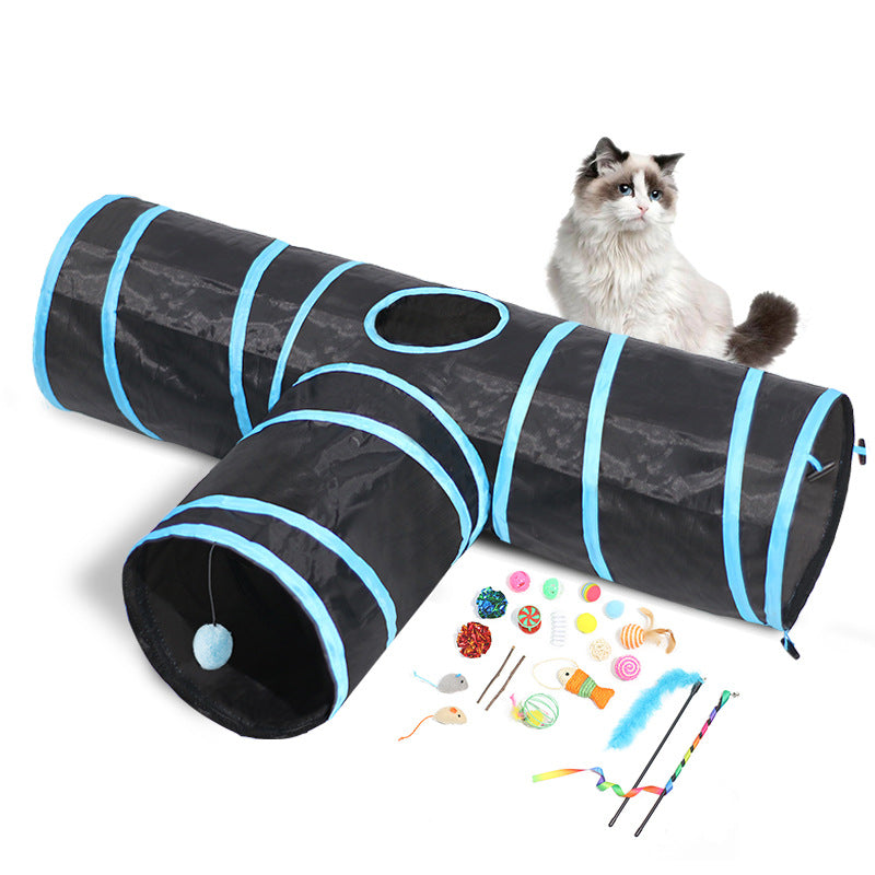 Pet Foldable Tunnel Climbing Path Toy