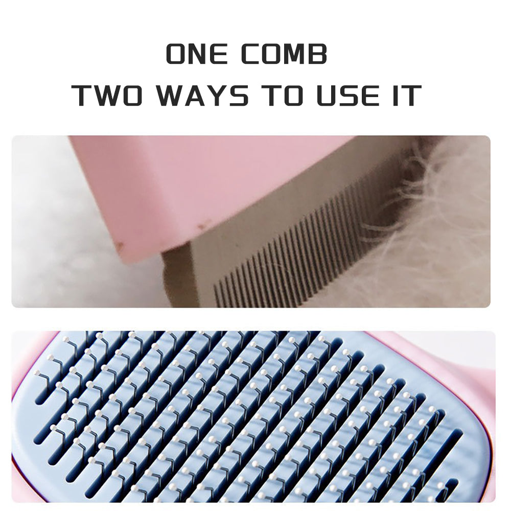 Pet Deshedding And Dematting Grooming Brush For Hair Control