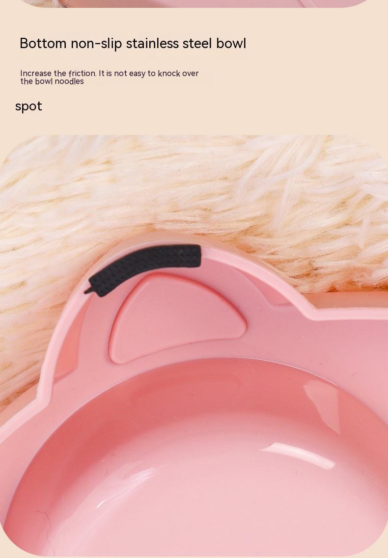 Pet Food And Water Feeding Basin Bowl System