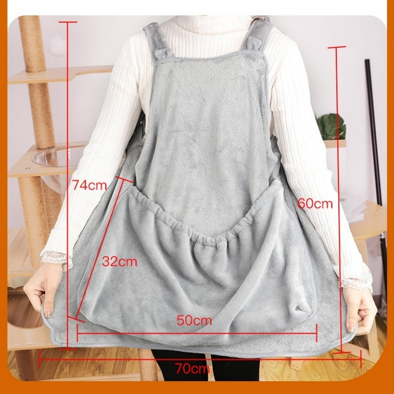 Portable Pet Carrier Chest Bag Plush Sleeping Travel Pouch